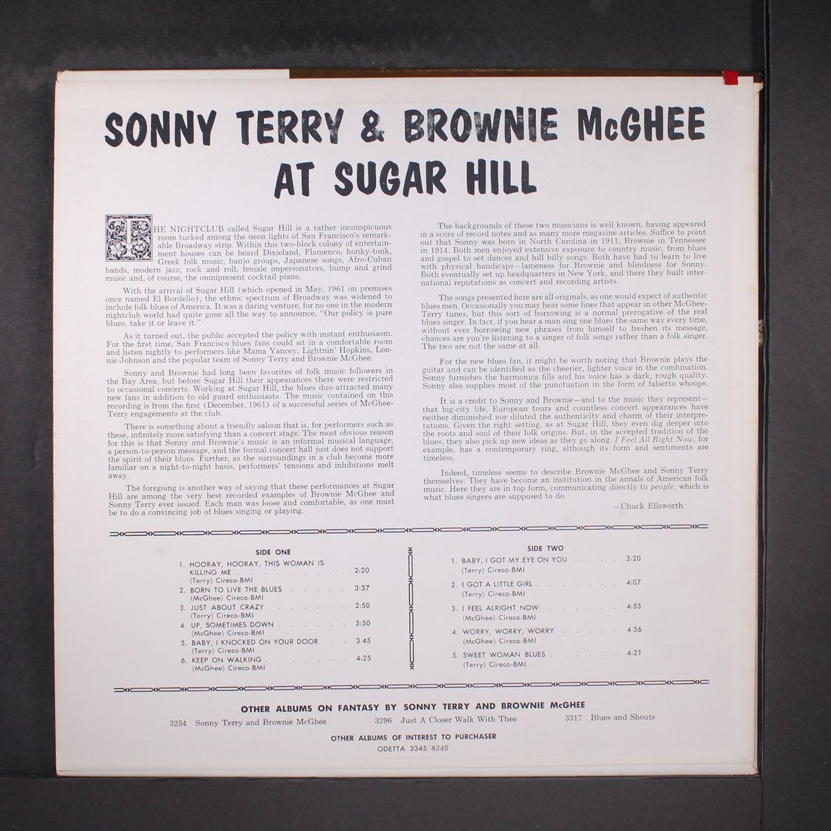at sugar hill by SONNY TERRY & BROWNIE MCGHEE