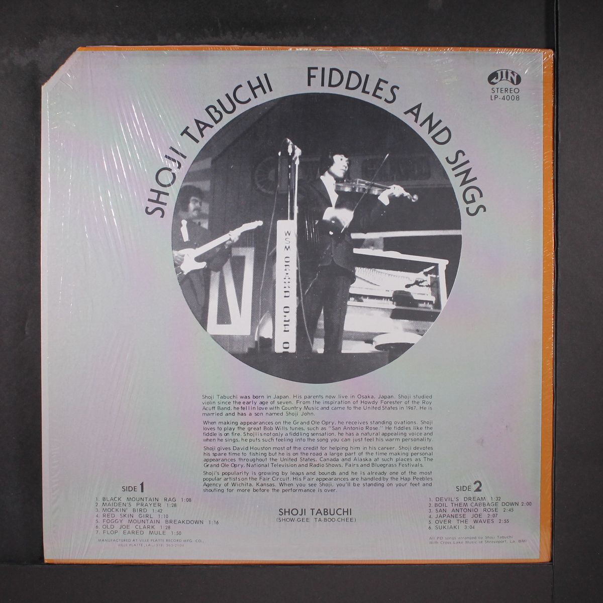 fiddles & sings by SHOJI TABUCHI