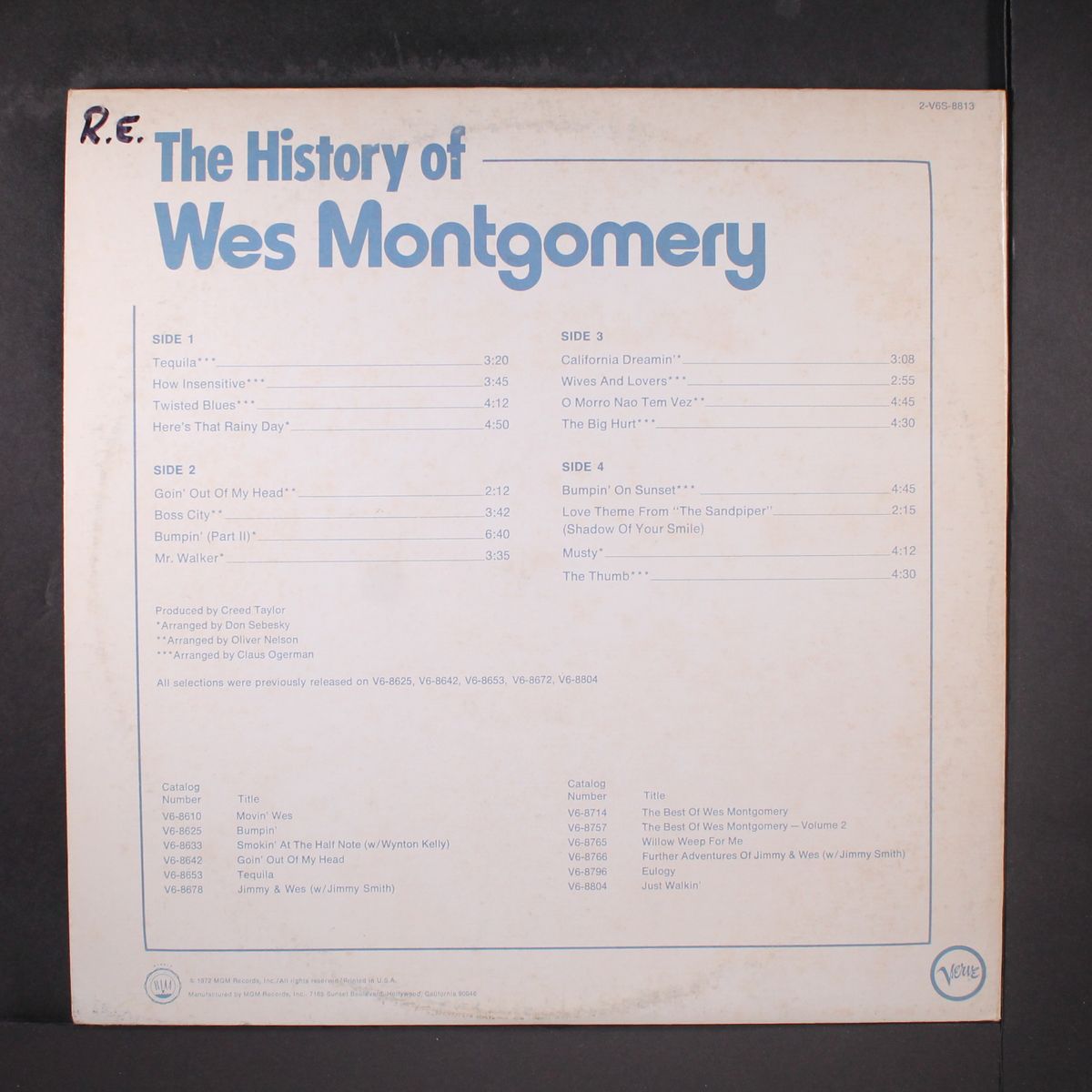 history of by WES MONTGOMERY