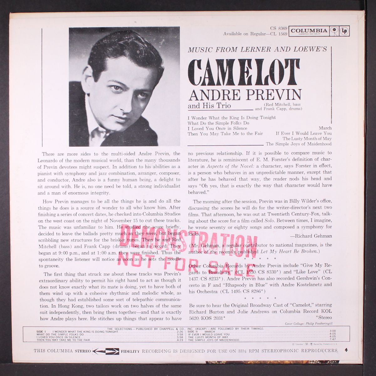 camelot by ANDRE PREVIN