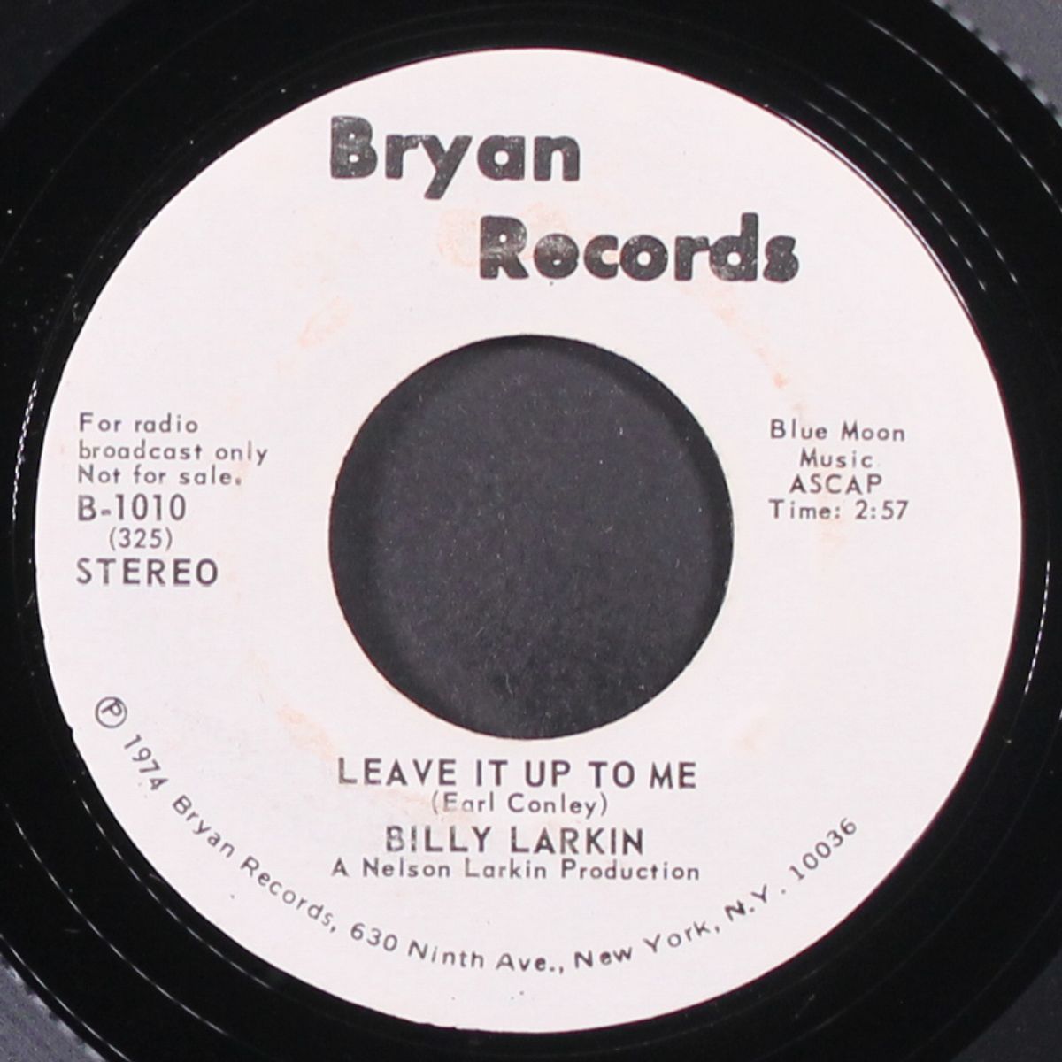 leave it up to me / mono by BILLY LARKIN