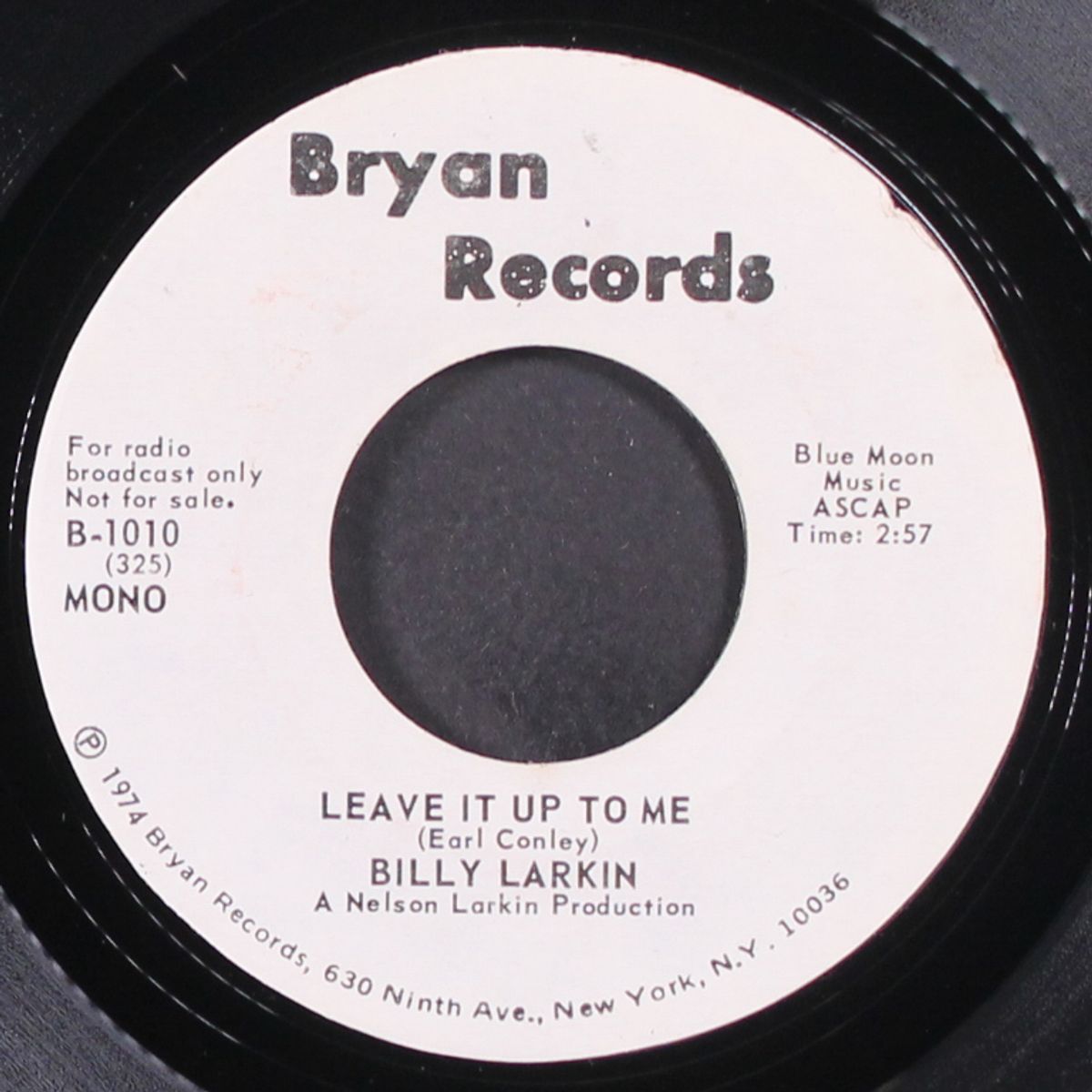 leave it up to me / mono by BILLY LARKIN