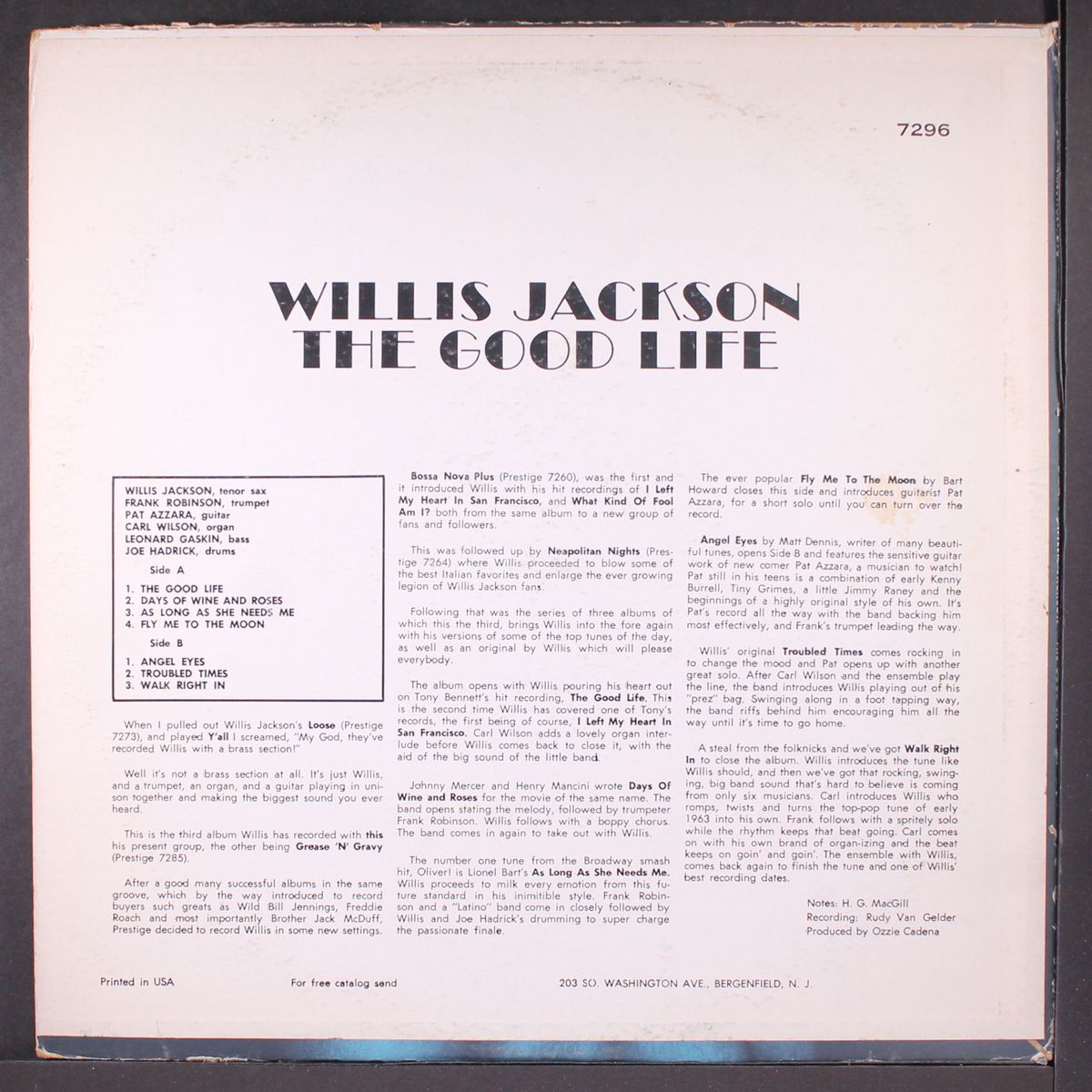 the good life by WILLIS JACKSON