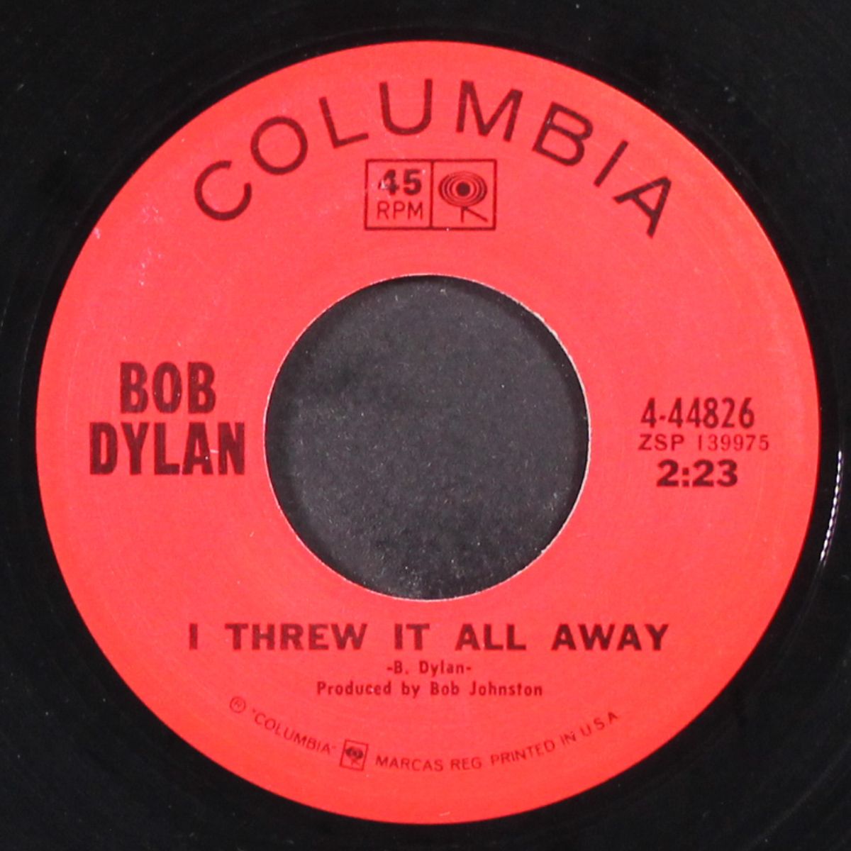 i threw it all away / drifter's escape by BOB DYLAN