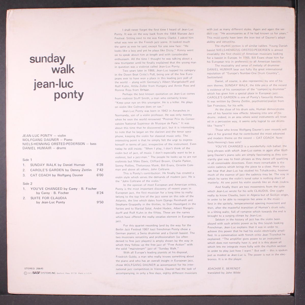 sunday walk by JEAN-LUC PONTY
