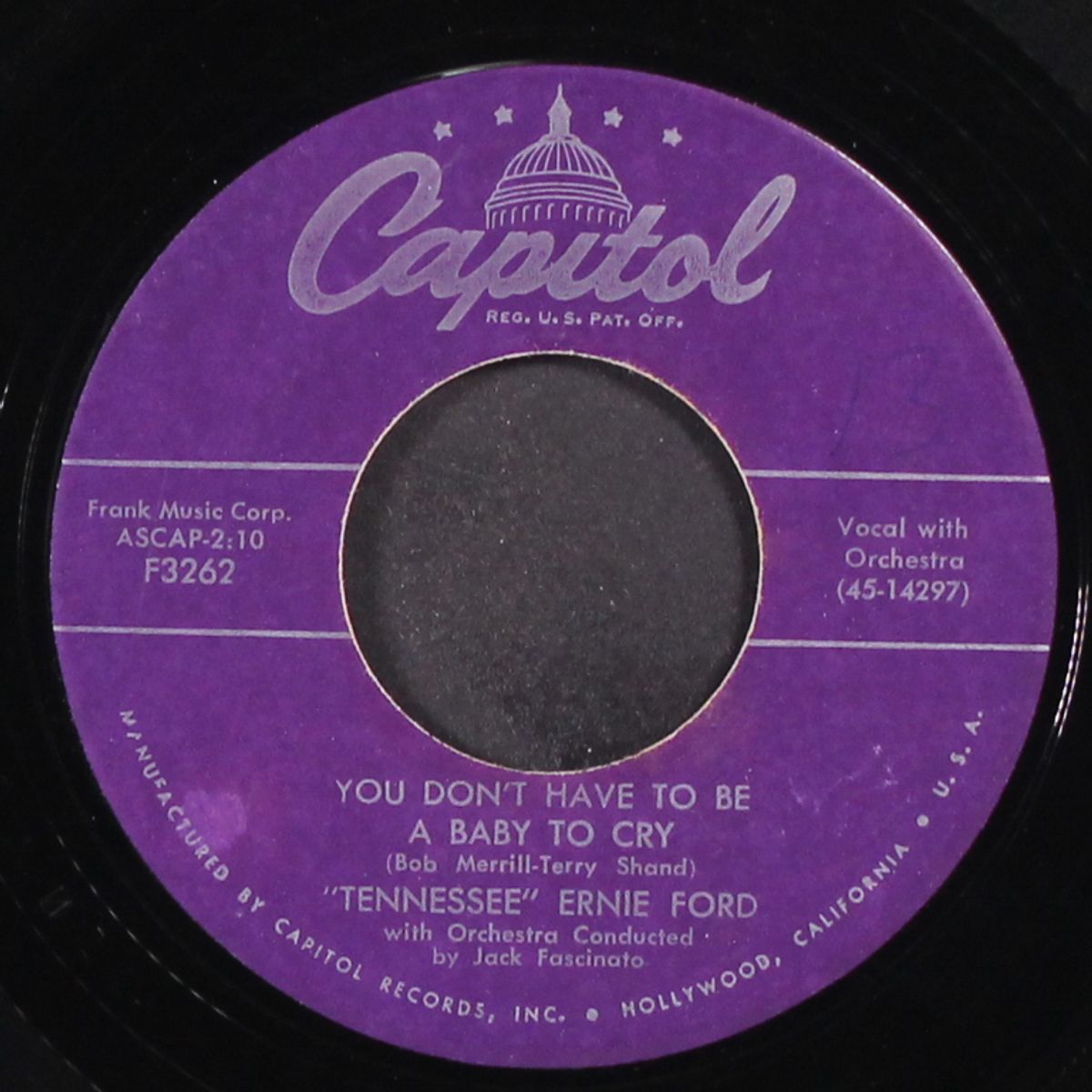 sixteen tons / you don't have to be a baby to cry by 'TENNESSEE' ERNIE FORD