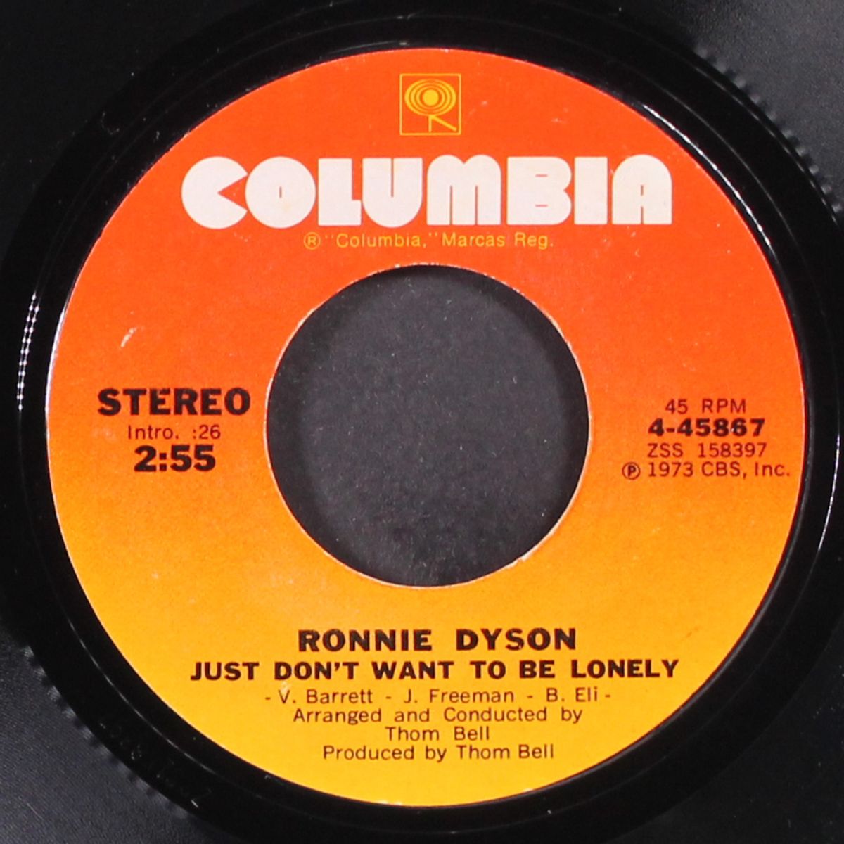 just don't want to be lonely / point of no return by RONNIE DYSON