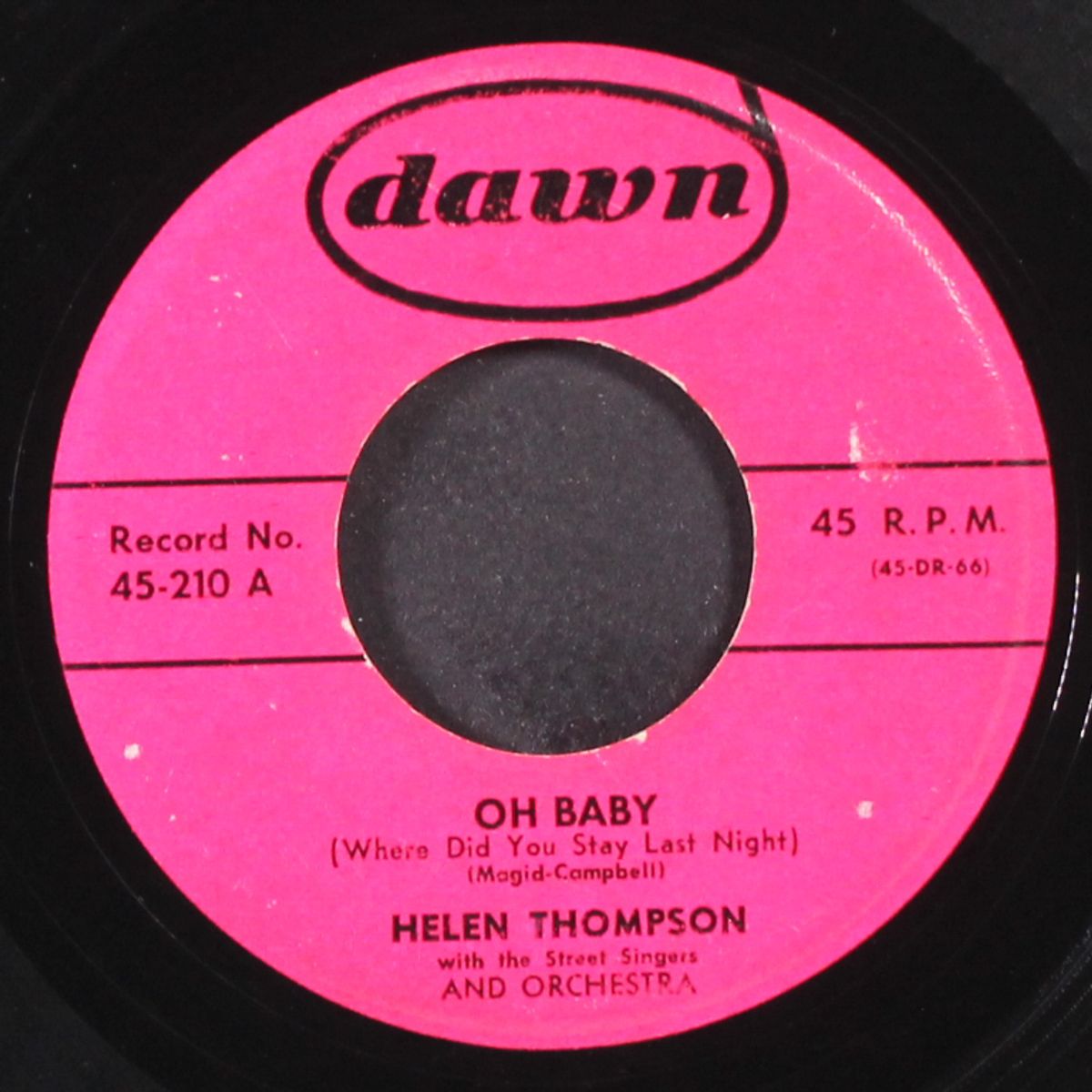 way back in the woods / oh baby by HELEN THOMPSON