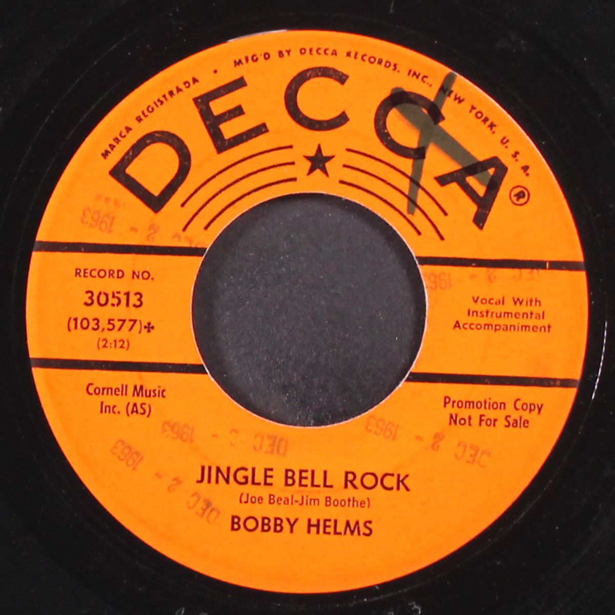 jingle bell rock / captain santa claus by BOBBY HELMS