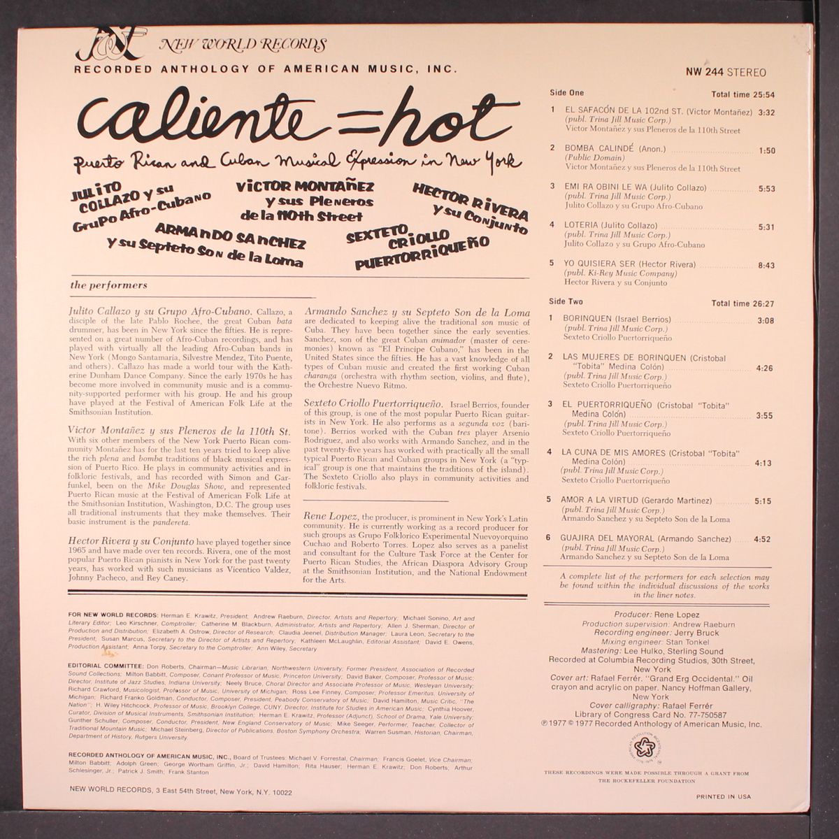 caliente=hot by VARIOUS