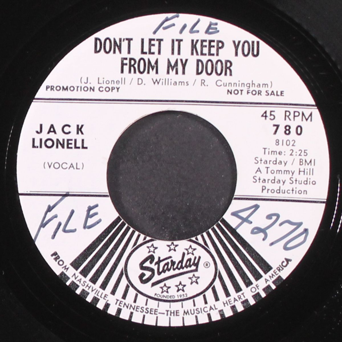 she wasn't you / don't let it keep you from my door by JACK LIONELL
