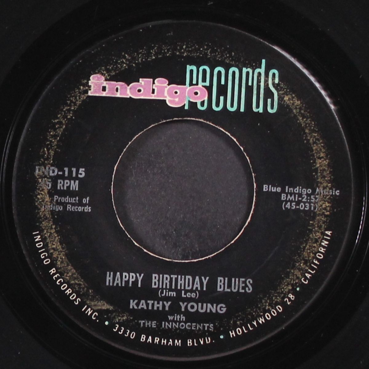 happy birthday blues by KATHY YOUNG & INNOCENTS