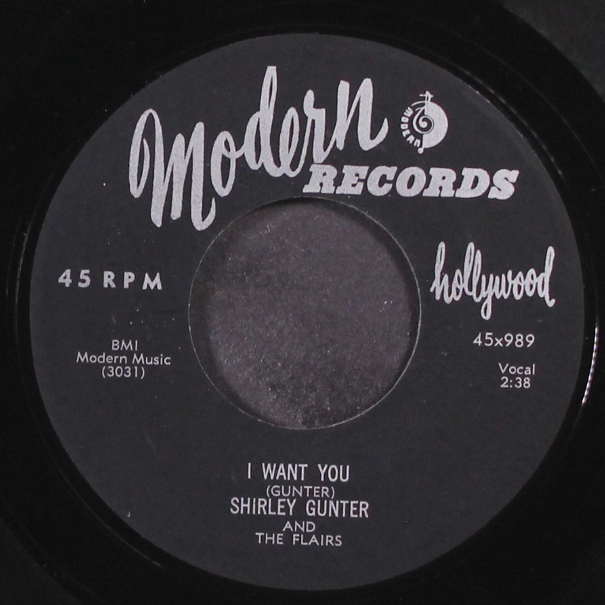 i want you / headin' home by SHIRLEY GUNTER & FLAIRS