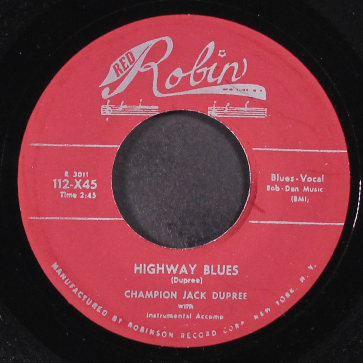 shake baby shake / highway blues by CHAMPION JACK DUPREE