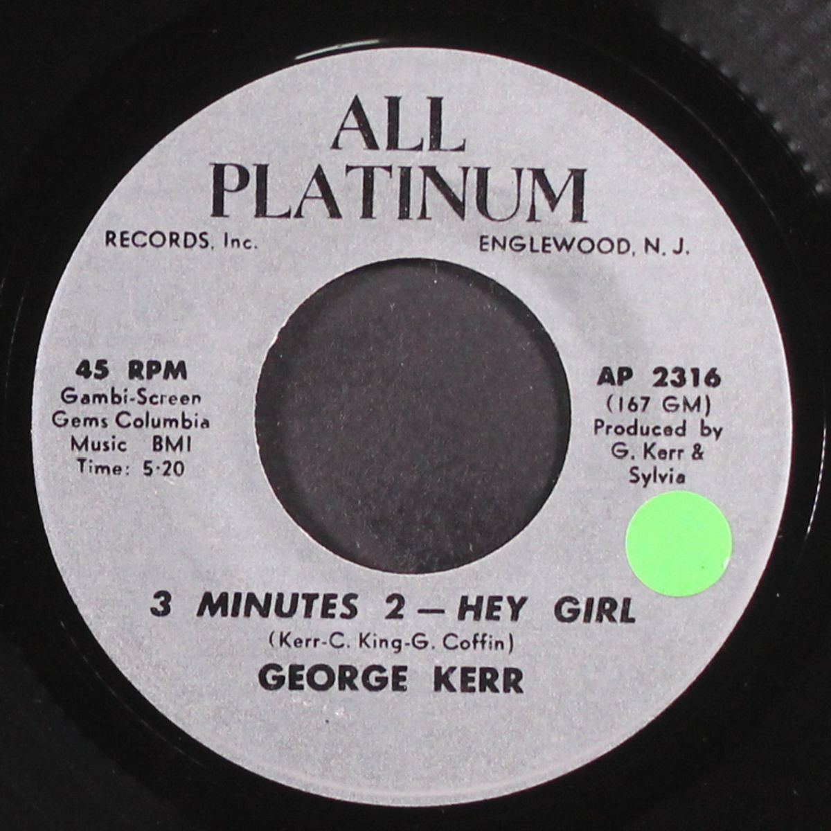 back lash / 3 minutes 2 - hey girl by GEORGE KERR
