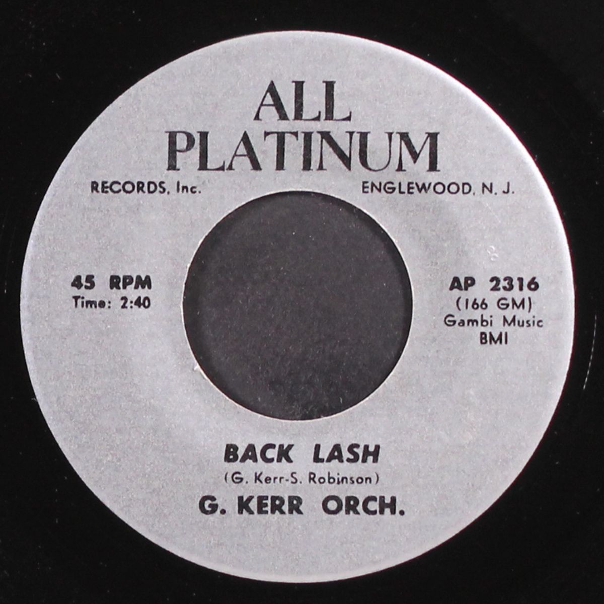back lash / 3 minutes 2 - hey girl by GEORGE KERR