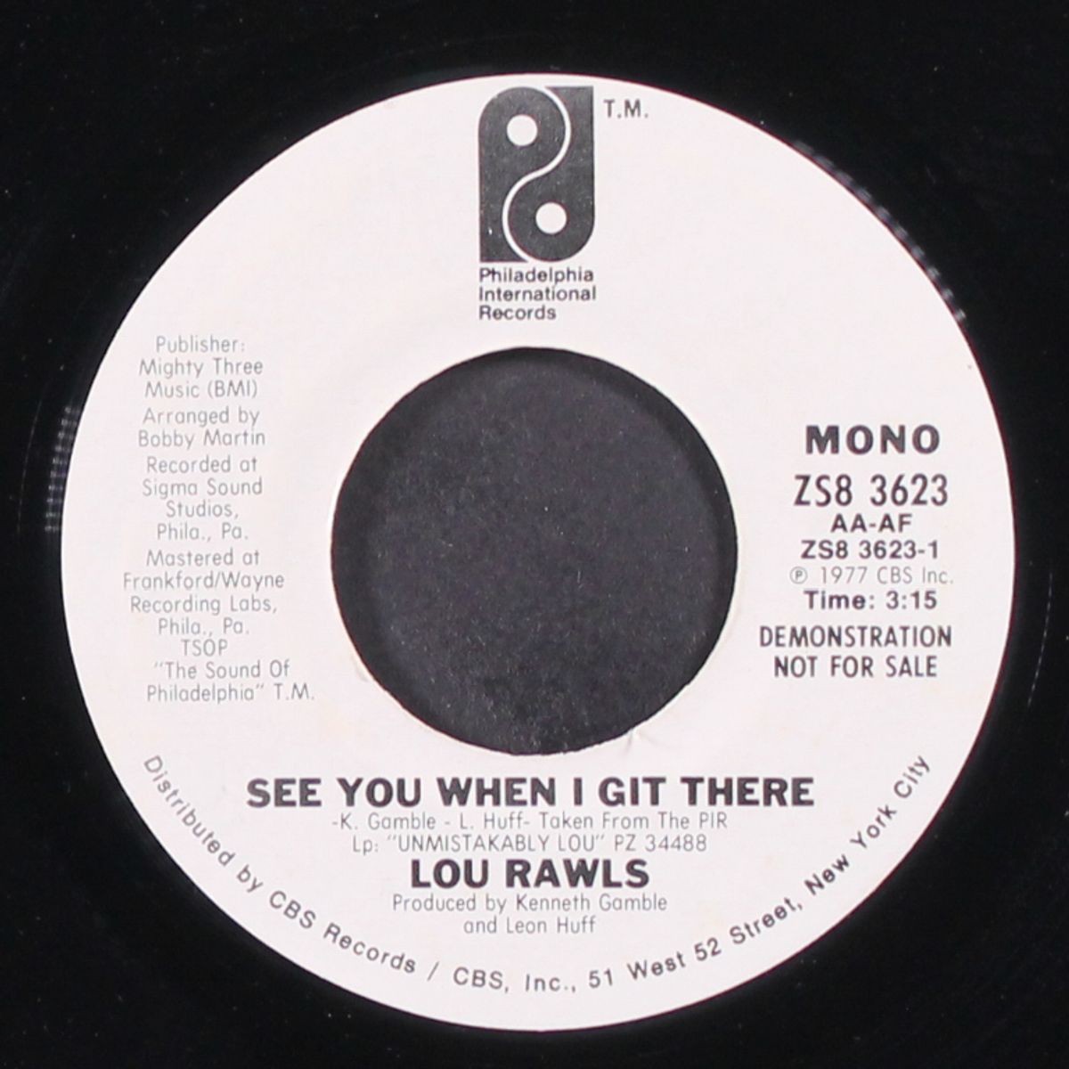 see you when i git there / mono by LOU RAWLS