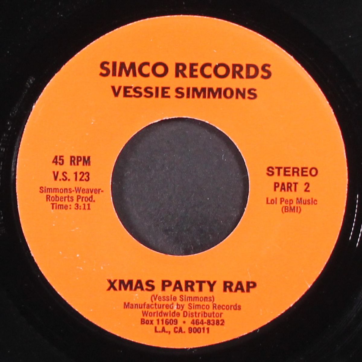 xmas party rap by VESSIE SIMMONS