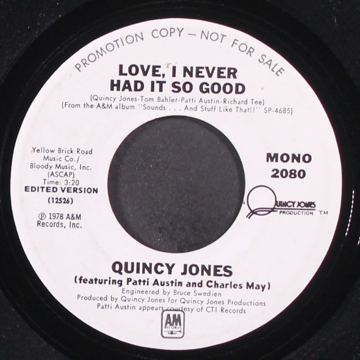 love, i never had it so good / mono by QUINCY JONES