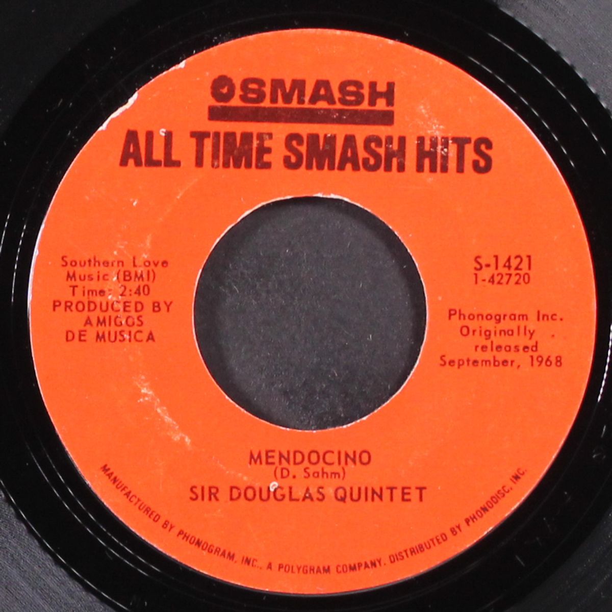 double shot (of my baby's love) / mendocino by SWINGIN' MEDALLIONS / SIR DOUGLAS QUINTE