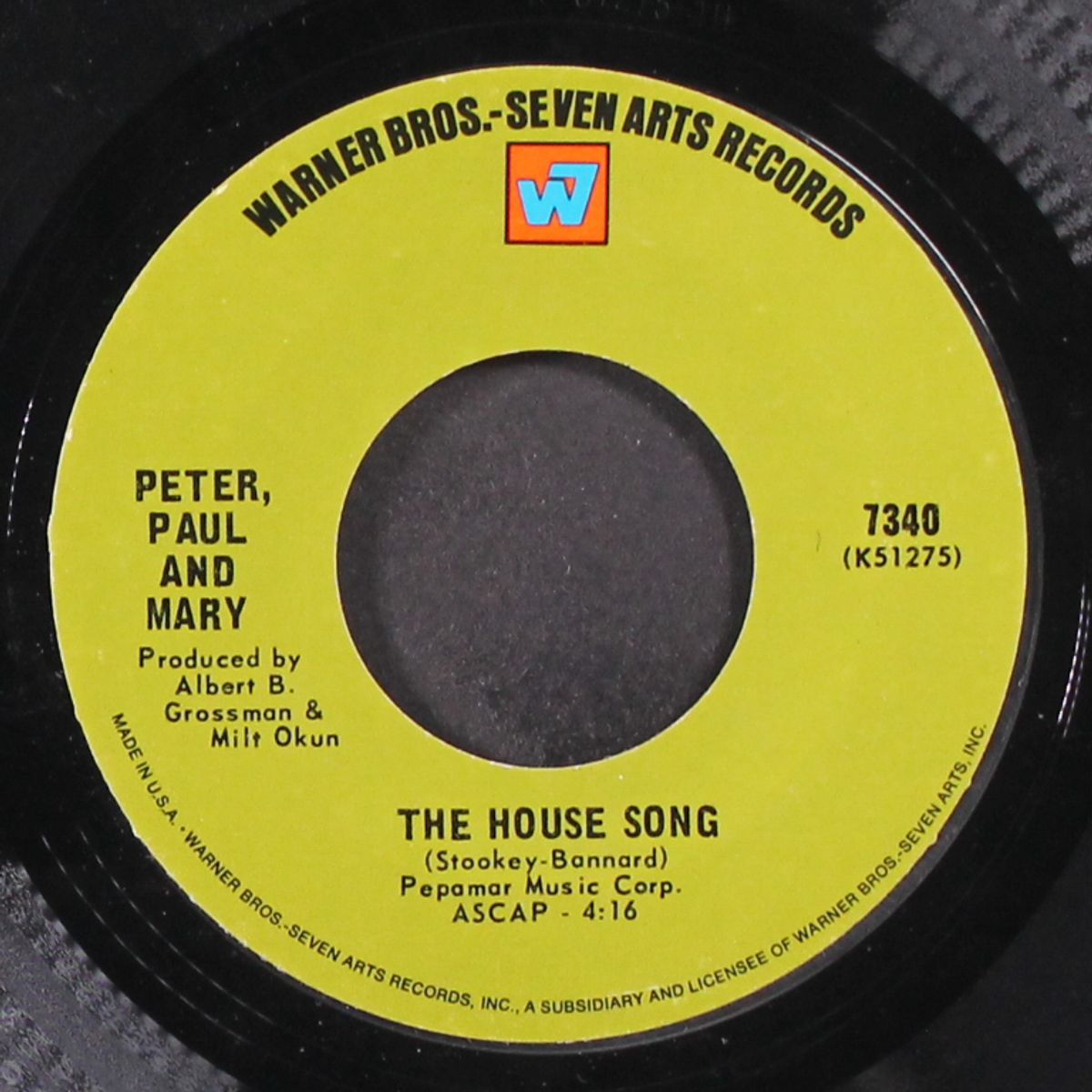 leaving on a jet plane / the house song by PETER, PAUL & MARY