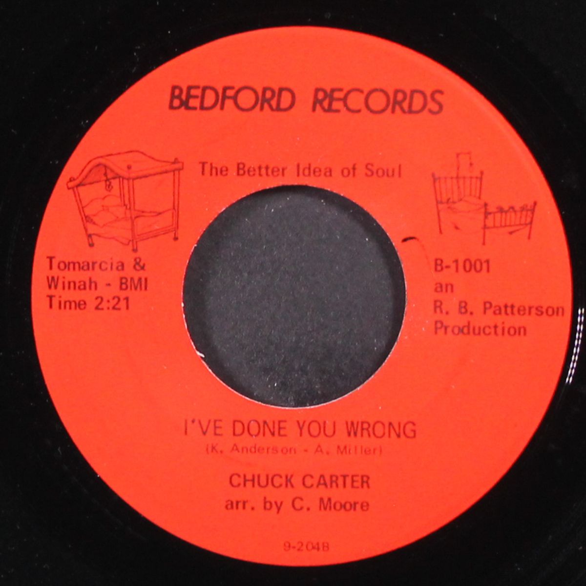 a teardrop fell / i've done you wrong by CHUCK CARTER