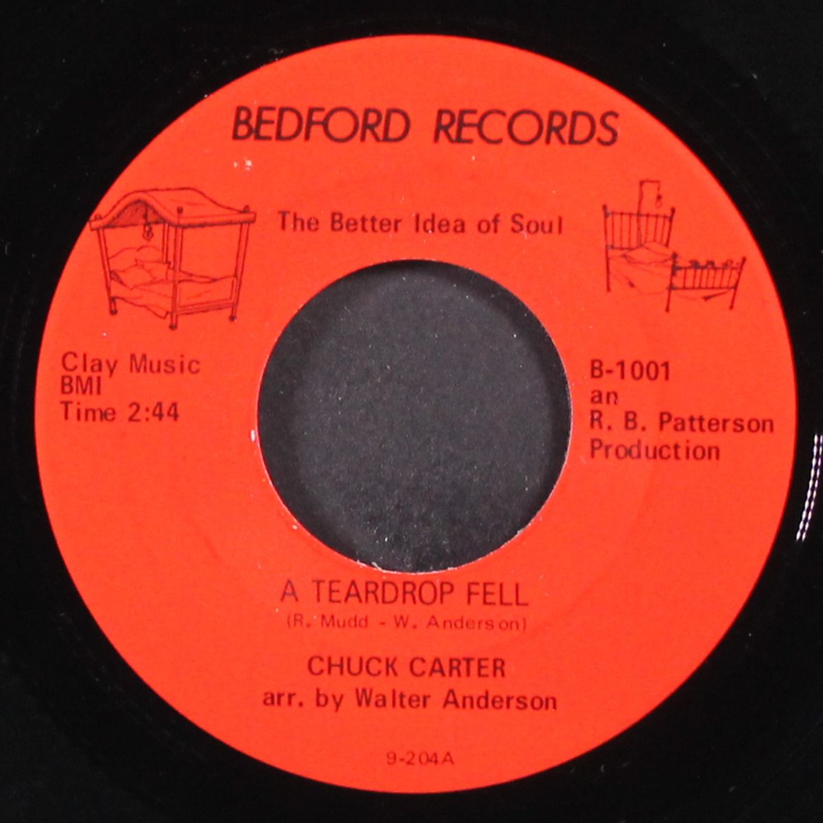 a teardrop fell / i've done you wrong by CHUCK CARTER