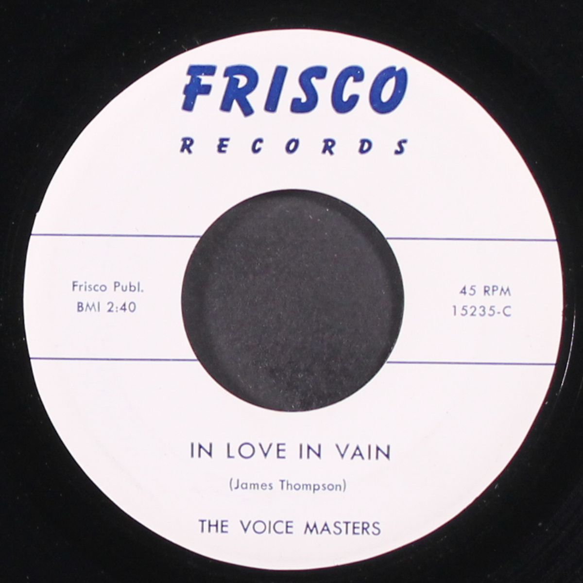 two lovers / in love in vain by VOICE MASTERS