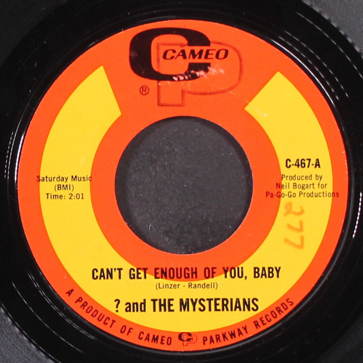 can't get enough of you, baby / smokes by ? & THE MYSTERIANS