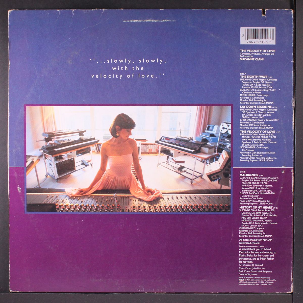 the velocity of love by SUZANNE CIANI