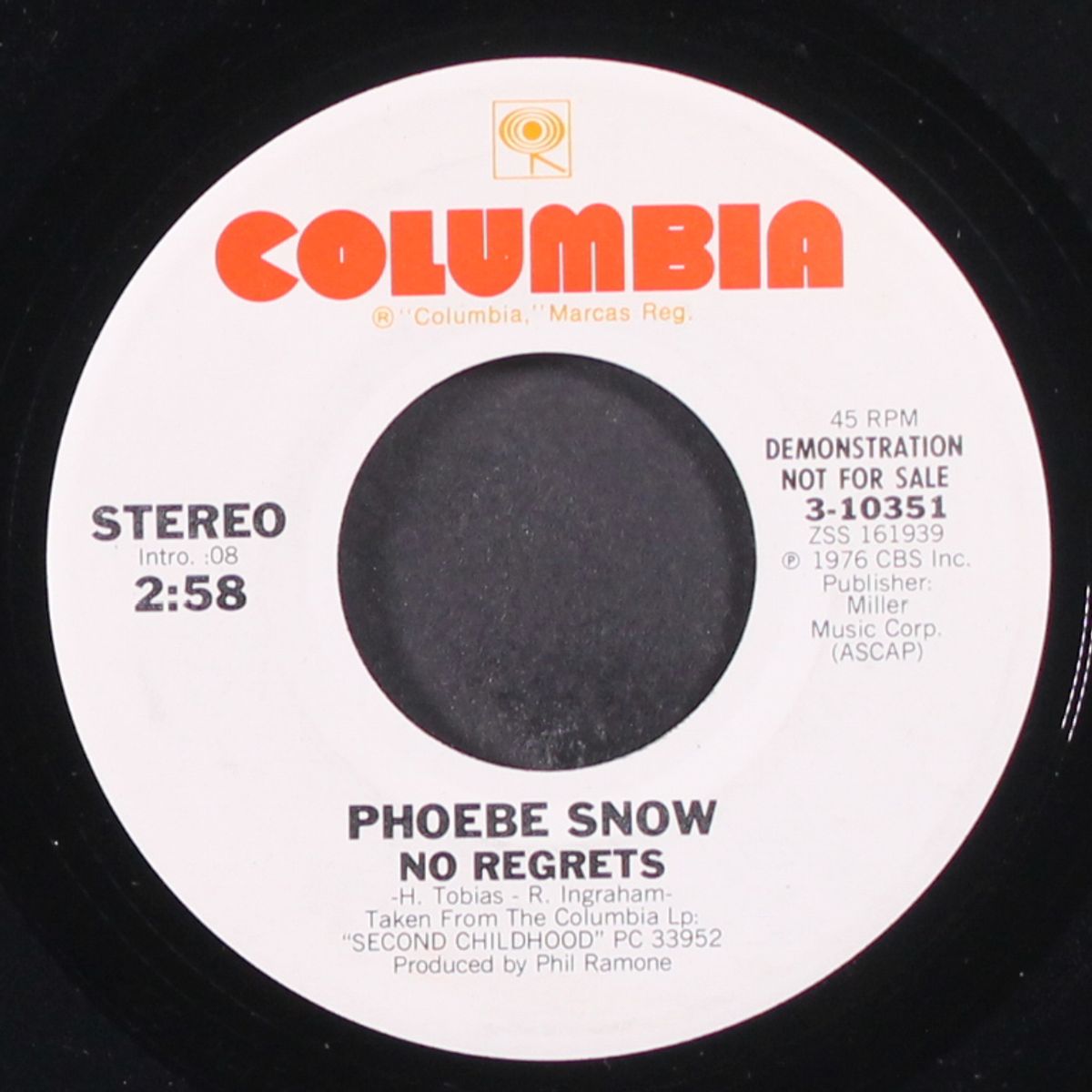 all over / no regrets by PHOEBE SNOW