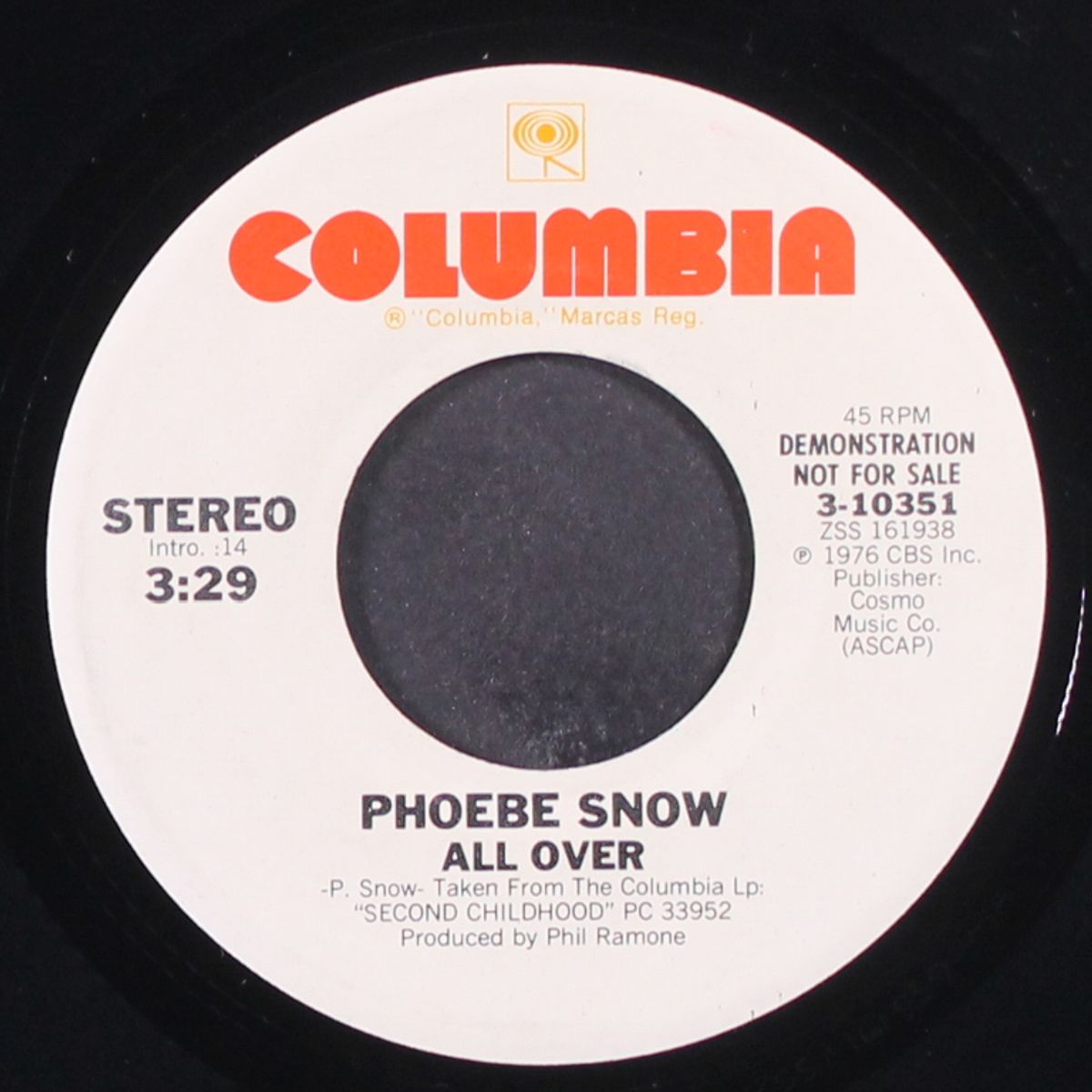 all over / no regrets by PHOEBE SNOW