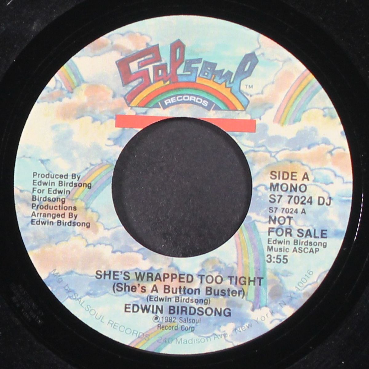 she's wrapped too tight (she's a button buster) / mono by EDWIN BIRDSONG
