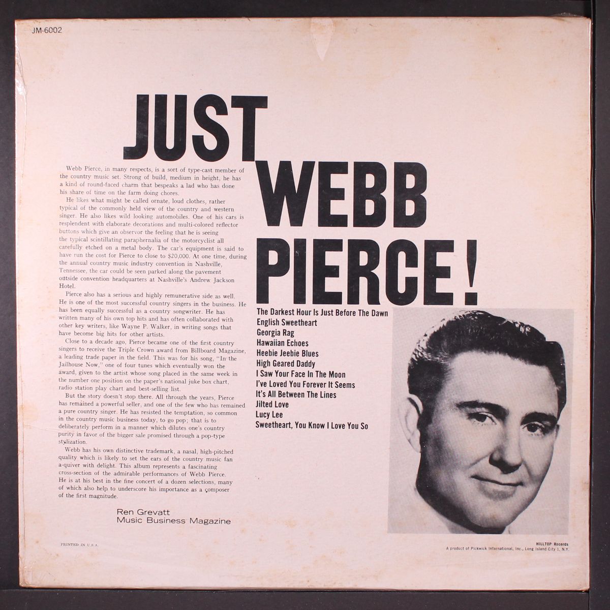 just webb pierce! by WEBB PIERCE