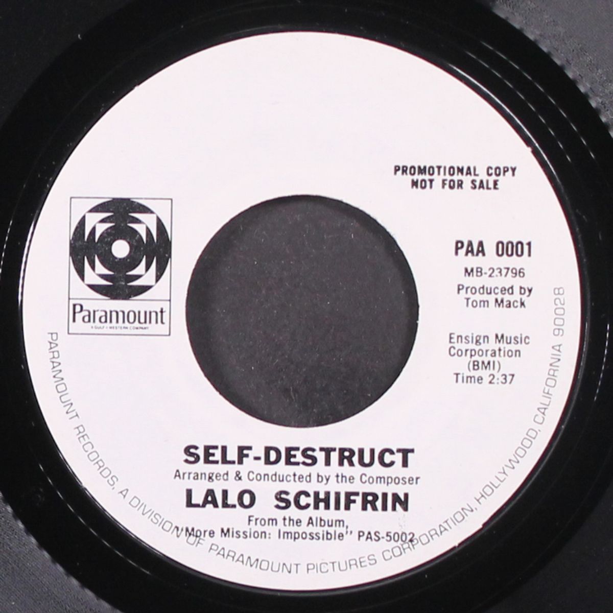the getaway / self destruct by LALO SCHIFRIN