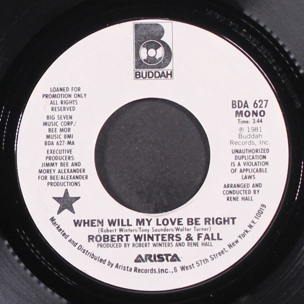 when will my love be right / mono by ROBERT WINTERS & FALL