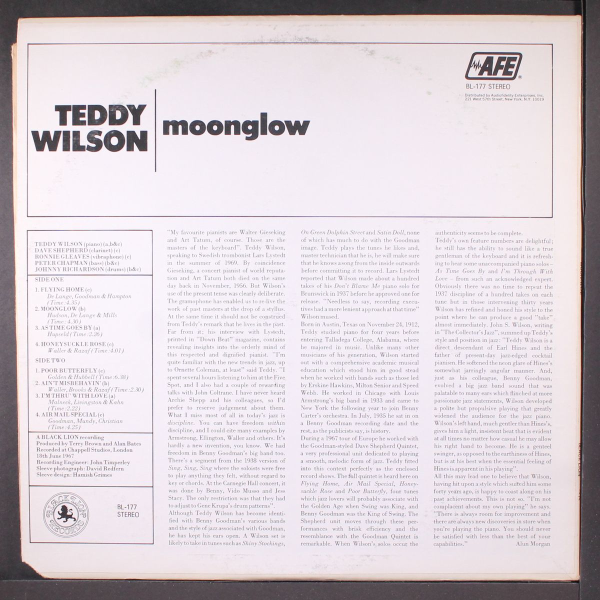 moonglow by TEDDY WILSON