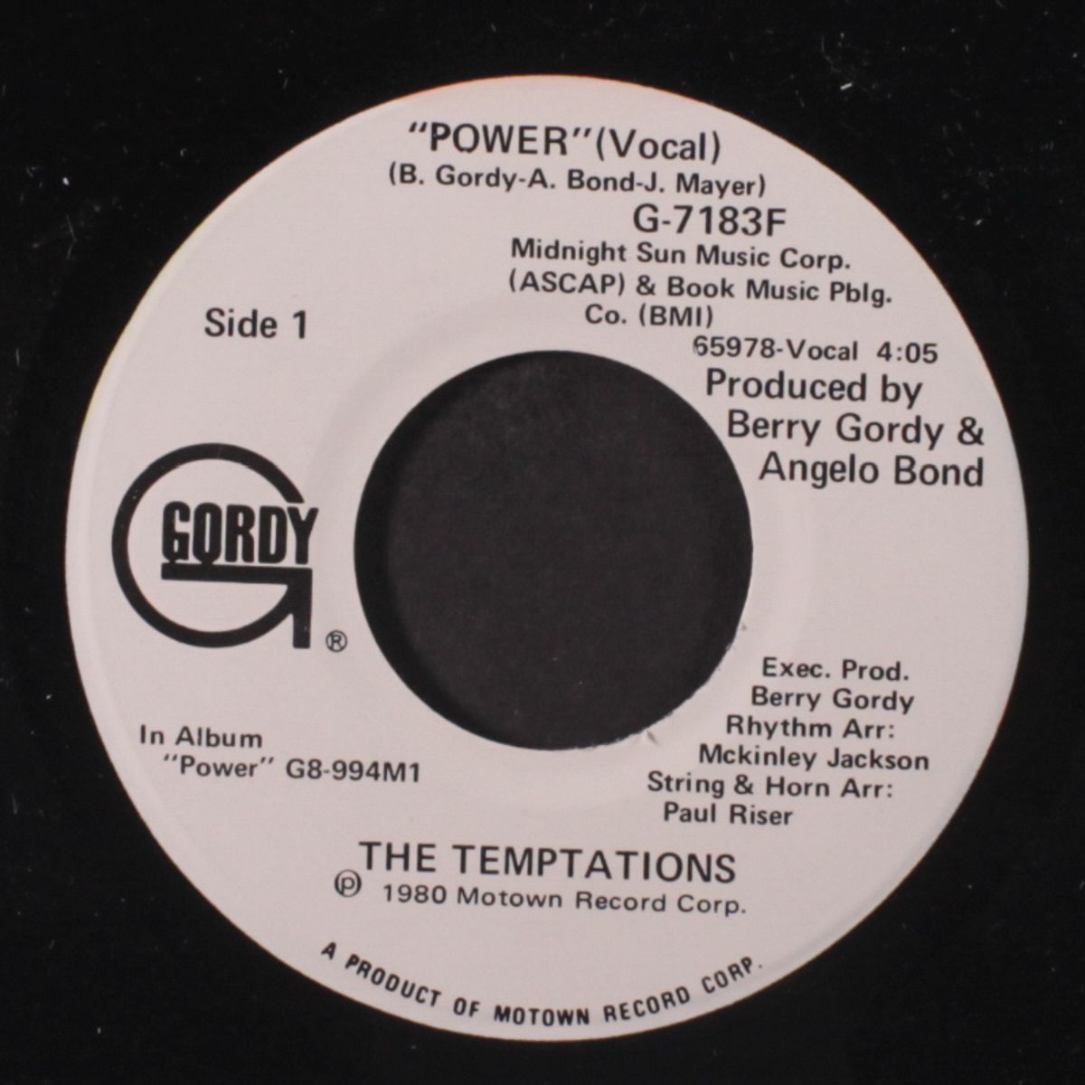 power / instrumental by TEMPTATIONS