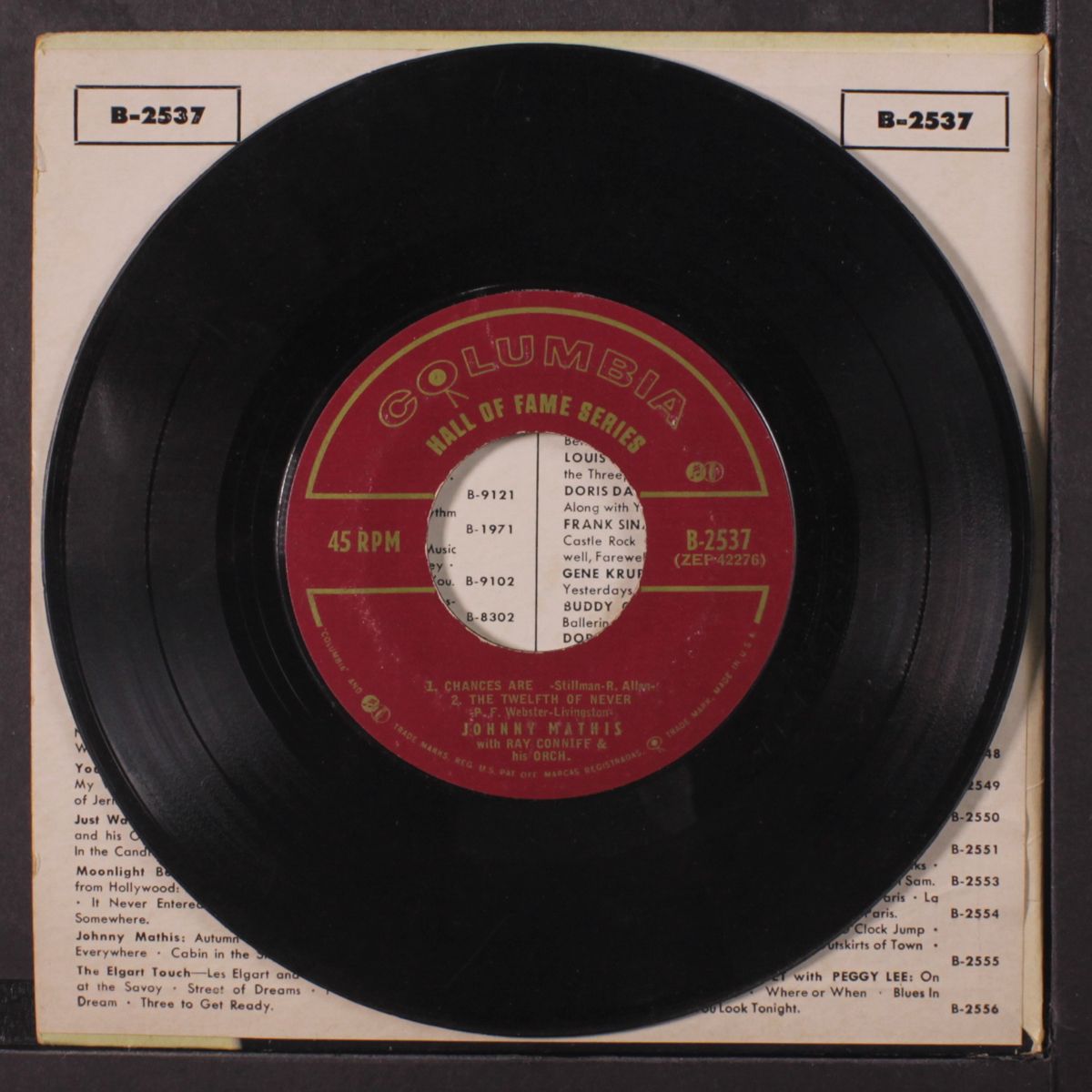 it's not for me to say + 3 by JOHNNY MATHIS