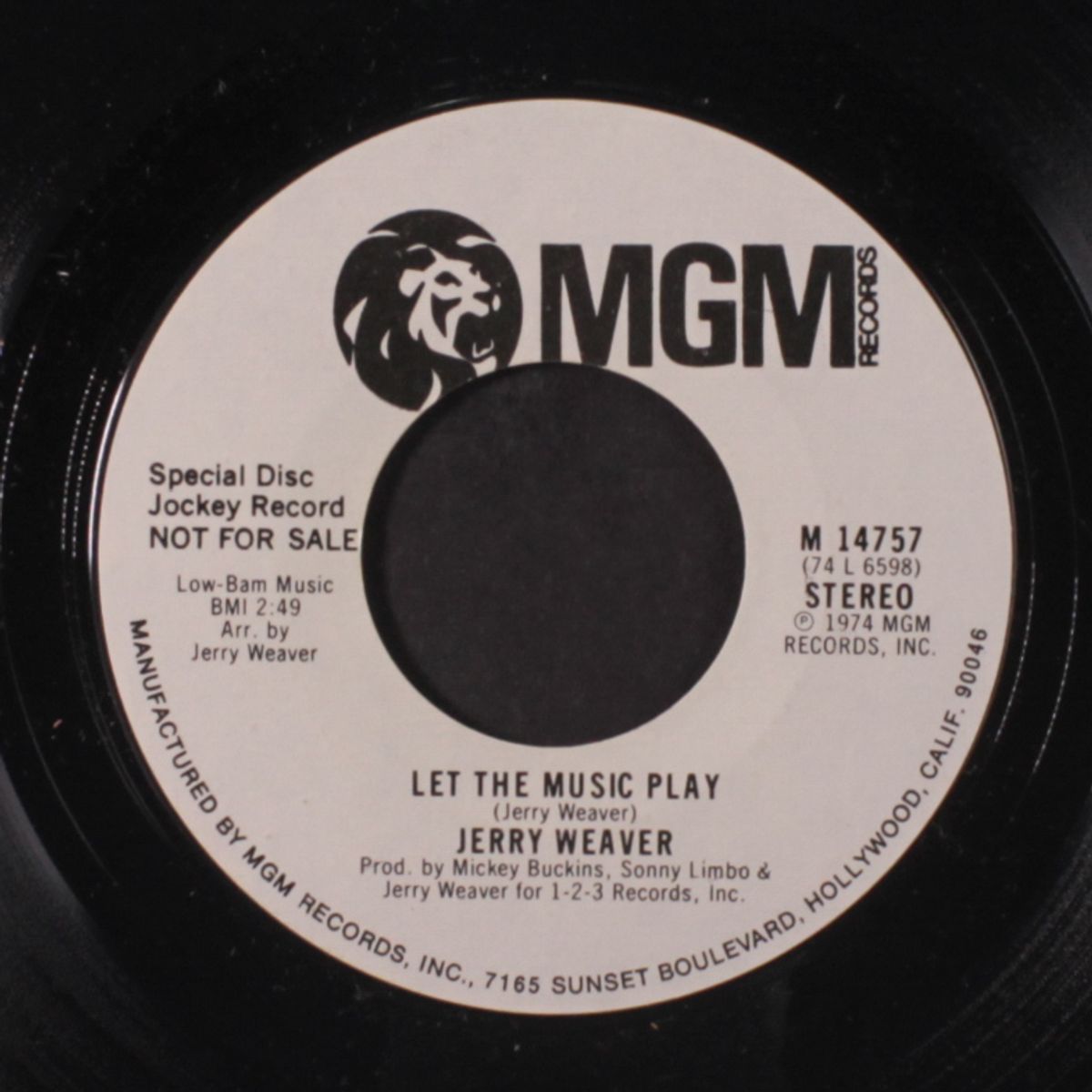 you are the girl for me / let the music play by JERRY WEAVER