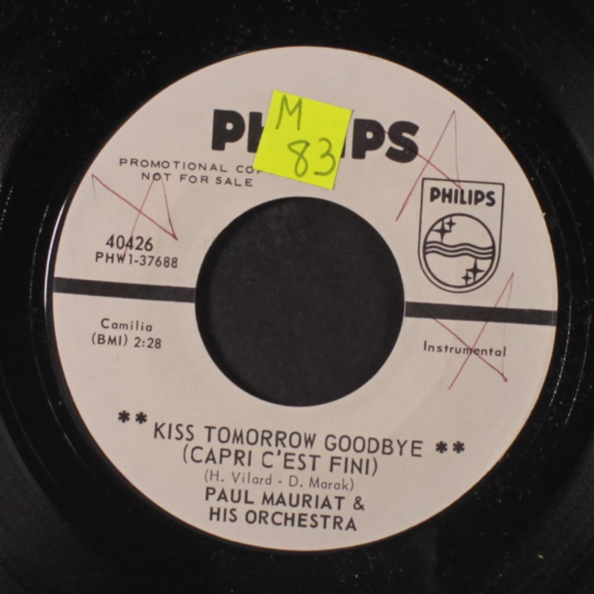 kiss tomorrow goodbye by PAUL MAURIAT