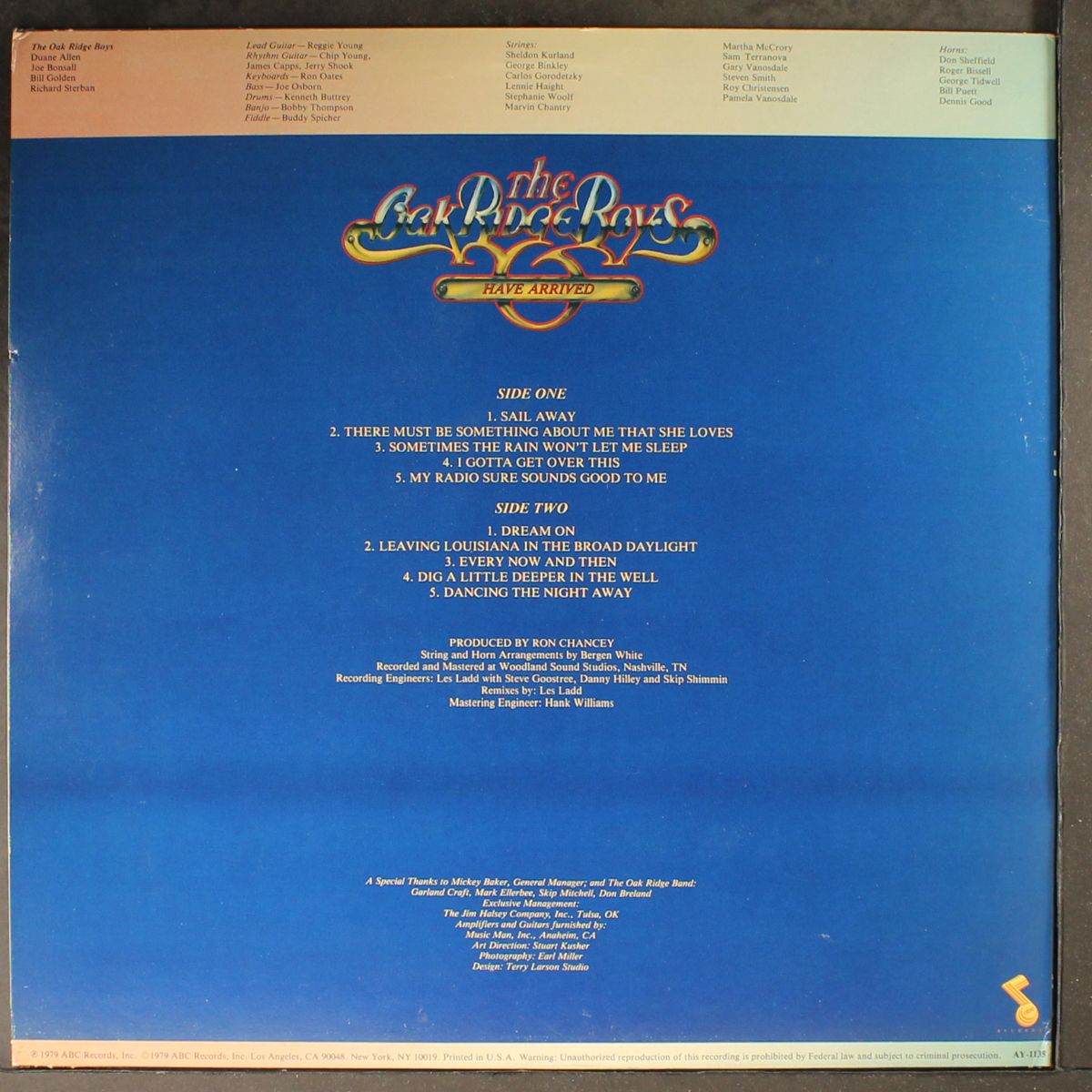 have arrived by OAK RIDGE BOYS