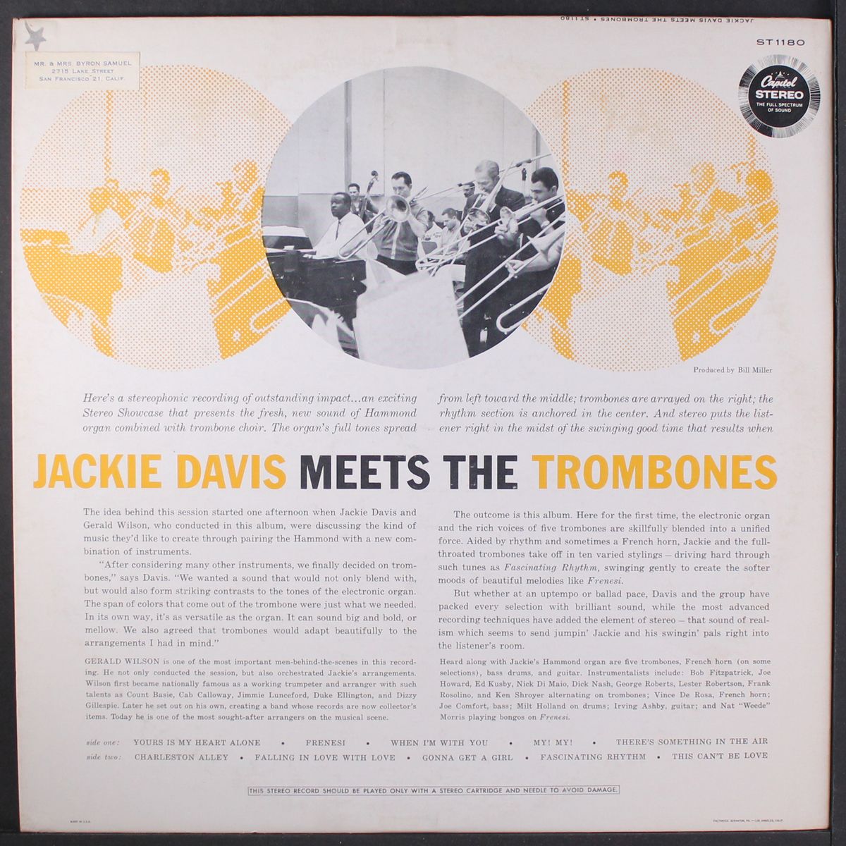 meets the trombones by JACKIE DAVIS