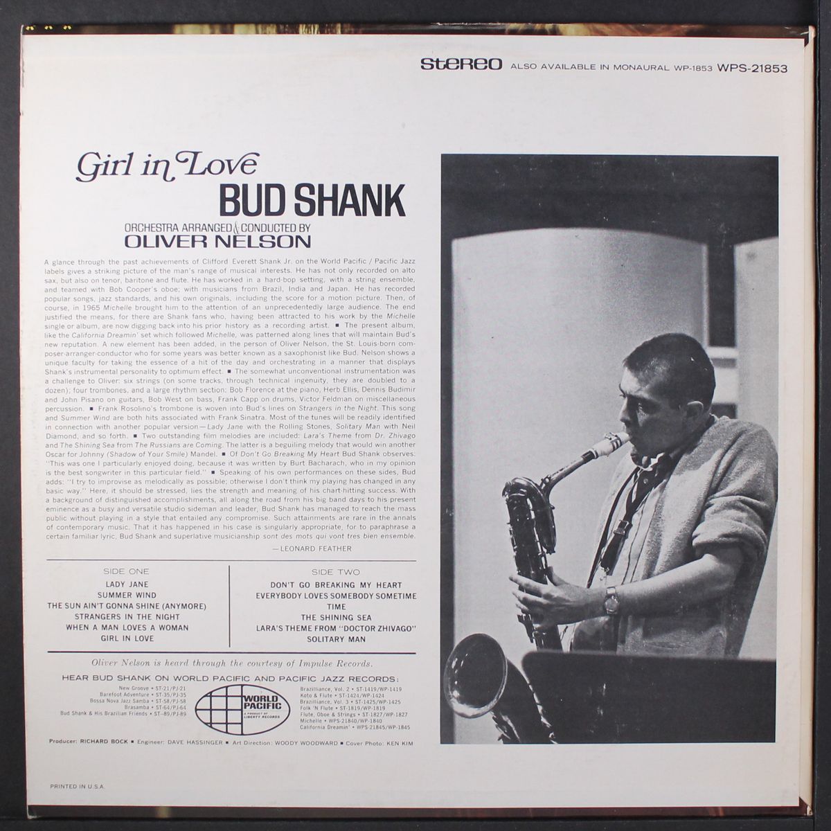 girl in love by BUD SHANK