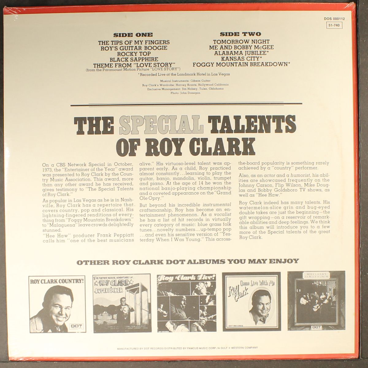 the special talents of by ROY CLARK