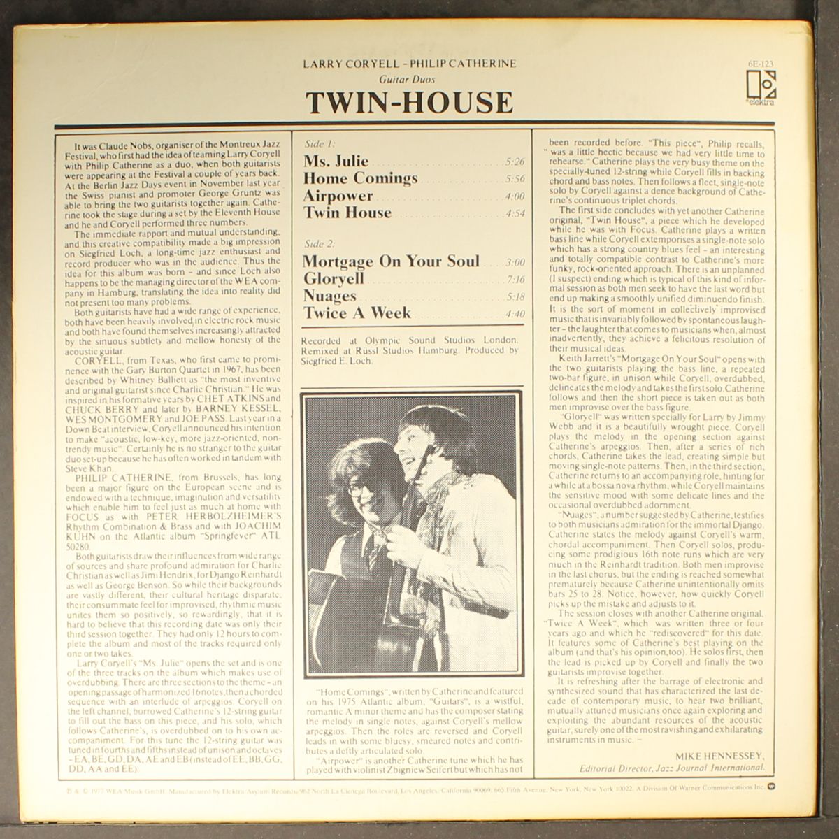 twin-house by LARRY CORYELL & PHILIP CATHERINE