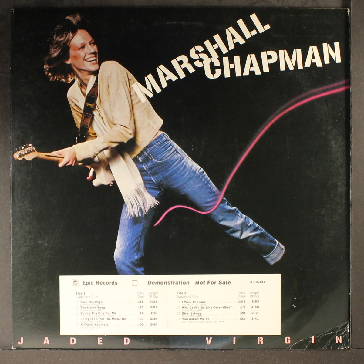 jaded virgin by MARSHALL CHAPMAN