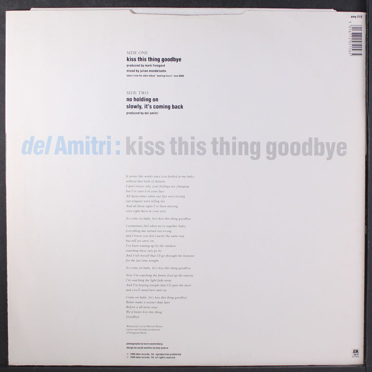kiss this thing goodbye +2 by DEL AMITRI