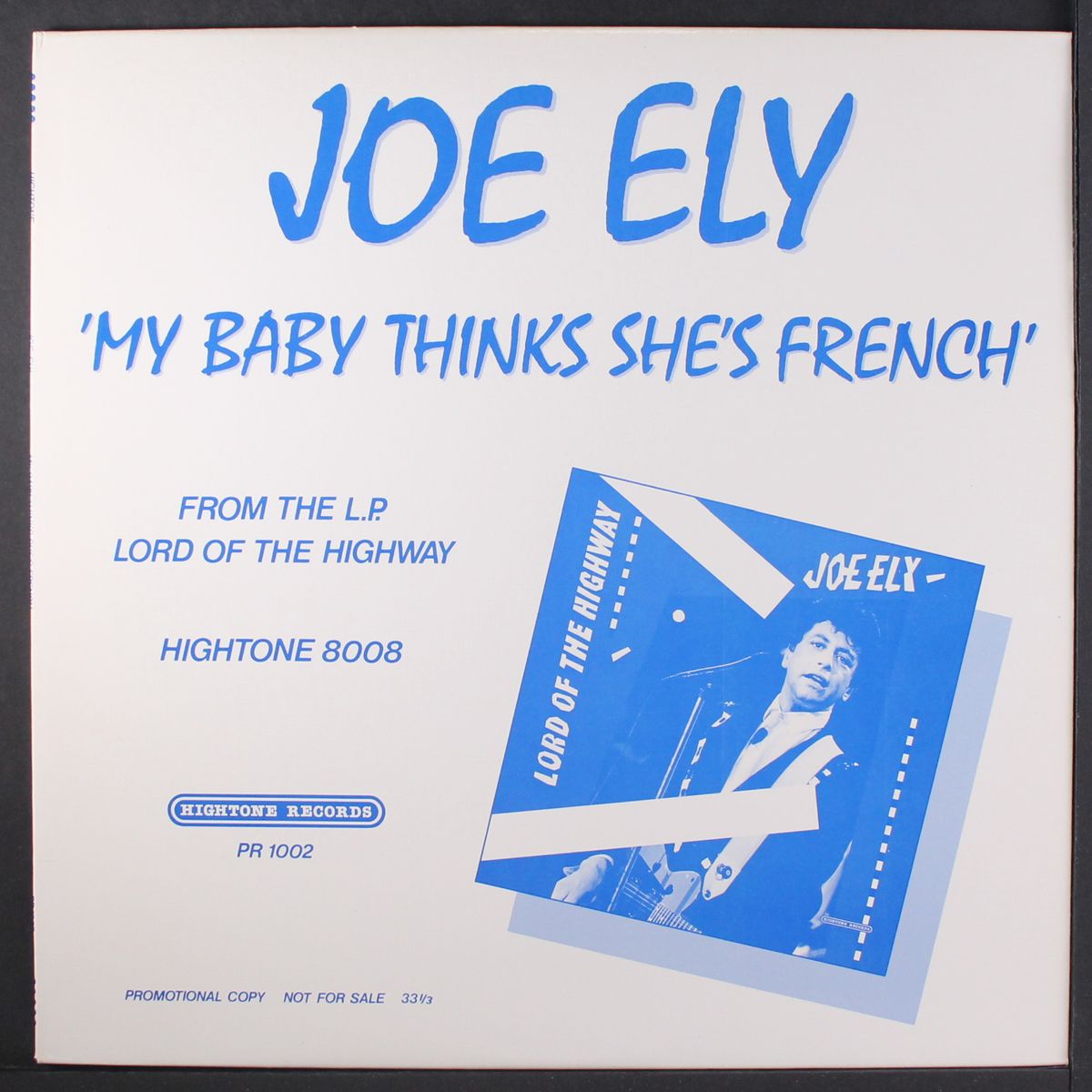 my baby thinks she's french by JOE ELY