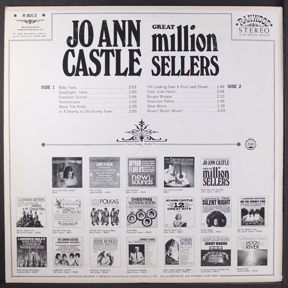 great million sellers by JO ANN CASTLE